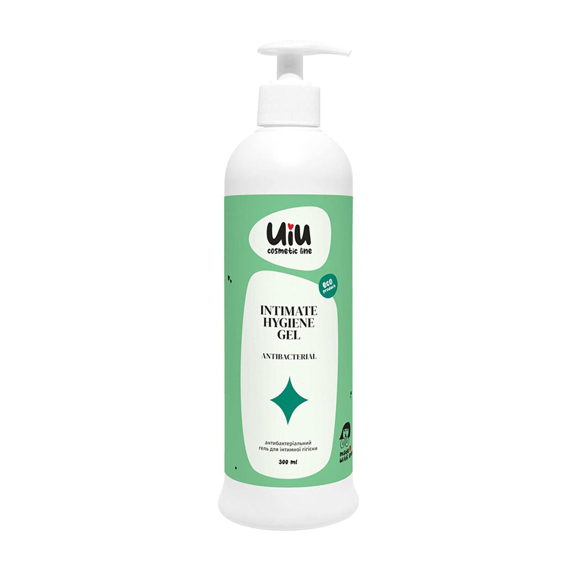 Гель для інтимної гігієни UIU Intimate Hygiene Gel Antibacterial Антибактеріальний, 300 мл